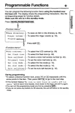 Предварительный просмотр 17 страницы Panasonic KX-TC1703B Operating Instructions Manual