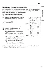 Предварительный просмотр 19 страницы Panasonic KX-TC1703B Operating Instructions Manual