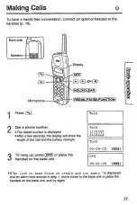 Предварительный просмотр 21 страницы Panasonic KX-TC1703B Operating Instructions Manual