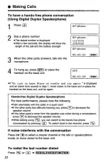 Предварительный просмотр 22 страницы Panasonic KX-TC1703B Operating Instructions Manual