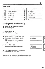 Предварительный просмотр 39 страницы Panasonic KX-TC1703B Operating Instructions Manual