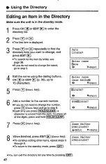 Предварительный просмотр 40 страницы Panasonic KX-TC1703B Operating Instructions Manual