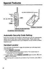 Предварительный просмотр 46 страницы Panasonic KX-TC1703B Operating Instructions Manual