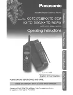 Preview for 1 page of Panasonic KX-TC1703B User Manual