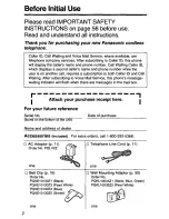 Preview for 2 page of Panasonic KX-TC1703B User Manual