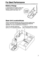 Preview for 3 page of Panasonic KX-TC1703B User Manual