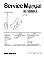 Preview for 1 page of Panasonic KX-TC1709LBB Service Manual