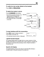 Предварительный просмотр 21 страницы Panasonic KX-TC1711B - 900 MHz Cordless Phone User Manual