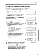 Предварительный просмотр 37 страницы Panasonic KX-TC1711B - 900 MHz Cordless Phone User Manual