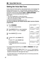 Предварительный просмотр 42 страницы Panasonic KX-TC1711B - 900 MHz Cordless Phone User Manual