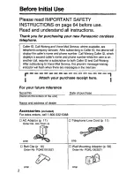 Предварительный просмотр 2 страницы Panasonic KX-TC1713B User Manual