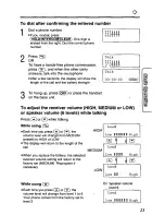 Предварительный просмотр 23 страницы Panasonic KX-TC1713B User Manual