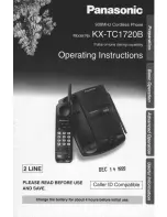 Предварительный просмотр 1 страницы Panasonic KX-TC1720B User Manual