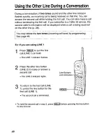 Предварительный просмотр 40 страницы Panasonic KX-TC1720B User Manual