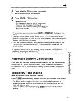 Preview for 43 page of Panasonic KX-TC1721B - Specialized 2 Line 900 MHZ Phone Operating Instructions Manual