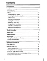 Предварительный просмотр 4 страницы Panasonic KX-TC1721B - Specialized 2 Line 900 MHZ... Operating Instructions Manual