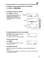 Preview for 23 page of Panasonic KX-TC1721B - Specialized 2 Line 900 MHZ... Operating Instructions Manual