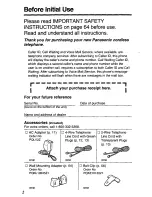 Предварительный просмотр 2 страницы Panasonic KX-TC1723B Operating Instructions Manual