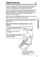 Предварительный просмотр 27 страницы Panasonic KX-TC1723B Operating Instructions Manual