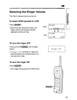 Предварительный просмотр 21 страницы Panasonic KX-TC1731B User Manual