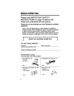 Preview for 2 page of Panasonic KX-TC1733B Operating Instructions Manual