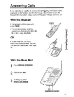 Предварительный просмотр 35 страницы Panasonic KX-TC1740B - 900 MHz Analog Cordless Speakerphone User Manual