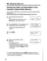 Предварительный просмотр 48 страницы Panasonic KX-TC1740B - 900 MHz Analog Cordless Speakerphone User Manual