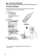 Предварительный просмотр 58 страницы Panasonic KX-TC1740B - 900 MHz Analog Cordless Speakerphone User Manual