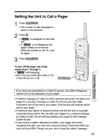 Предварительный просмотр 65 страницы Panasonic KX-TC1740B - 900 MHz Analog Cordless Speakerphone User Manual