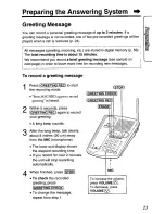 Предварительный просмотр 23 страницы Panasonic KX-TC1740B - 900 MHz Analog Cordless... User Manual