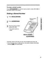 Предварительный просмотр 41 страницы Panasonic KX-TC1740B - 900 MHz Analog Cordless... User Manual