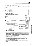 Предварительный просмотр 61 страницы Panasonic KX-TC1740B - 900 MHz Analog Cordless... User Manual