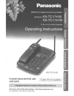 Panasonic KX-TC1741 User Manual preview