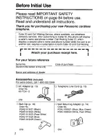 Preview for 2 page of Panasonic KX-TC1743 Operating Instructions Manual