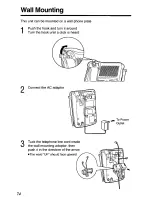 Preview for 74 page of Panasonic KX-TC1743 Operating Instructions Manual