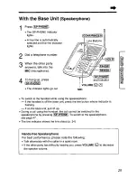 Предварительный просмотр 25 страницы Panasonic KX-TC1750 - Cordless Phone - Operation User Manual