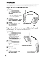 Предварительный просмотр 46 страницы Panasonic KX-TC1750 - Cordless Phone - Operation User Manual