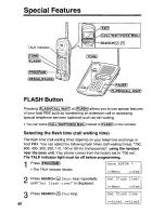 Предварительный просмотр 48 страницы Panasonic KX-TC1750 - Cordless Phone - Operation User Manual