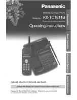 Preview for 1 page of Panasonic KX-TC1811B User Manual