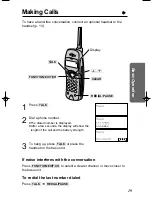 Предварительный просмотр 19 страницы Panasonic KX-TC1851B - 900 MHz DSS Cordless Phone Operating Instructions Manual