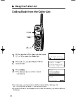 Предварительный просмотр 26 страницы Panasonic KX-TC1851B - 900 MHz DSS Cordless Phone Operating Instructions Manual