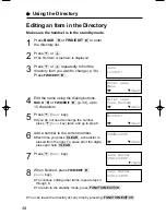 Предварительный просмотр 38 страницы Panasonic KX-TC1851B - 900 MHz DSS Cordless Phone Operating Instructions Manual