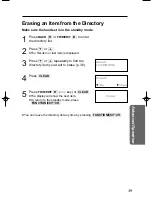 Предварительный просмотр 39 страницы Panasonic KX-TC1851B - 900 MHz DSS Cordless Phone Operating Instructions Manual