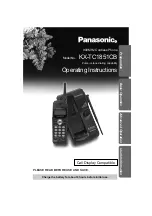 Panasonic KX-TC1851CB Operating Instructions Manual preview