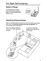 Предварительный просмотр 3 страницы Panasonic KX-TC185B User Manual