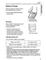 Предварительный просмотр 9 страницы Panasonic KX-TC185B User Manual