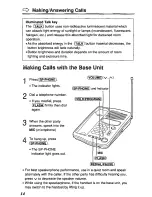 Предварительный просмотр 14 страницы Panasonic KX-TC185B User Manual