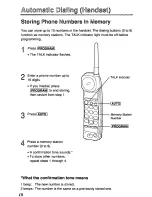 Предварительный просмотр 18 страницы Panasonic KX-TC185B User Manual