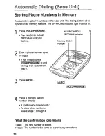 Предварительный просмотр 20 страницы Panasonic KX-TC185B User Manual