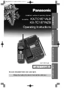 Предварительный просмотр 1 страницы Panasonic KX-TC1871ALB Operating Instructions Manual